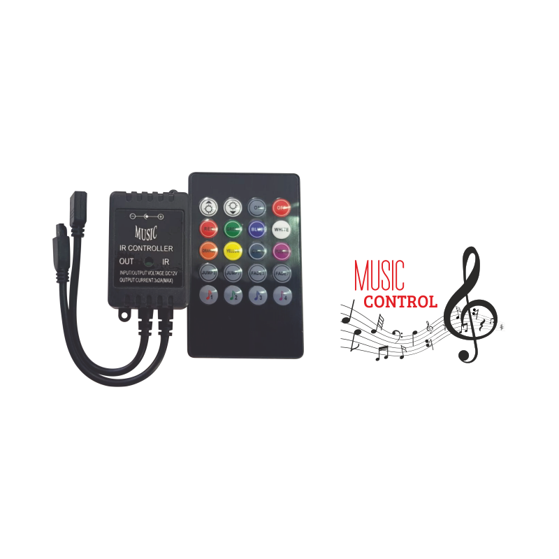 IR RGB MÜZİK İLE KONTROL KUMANDASI