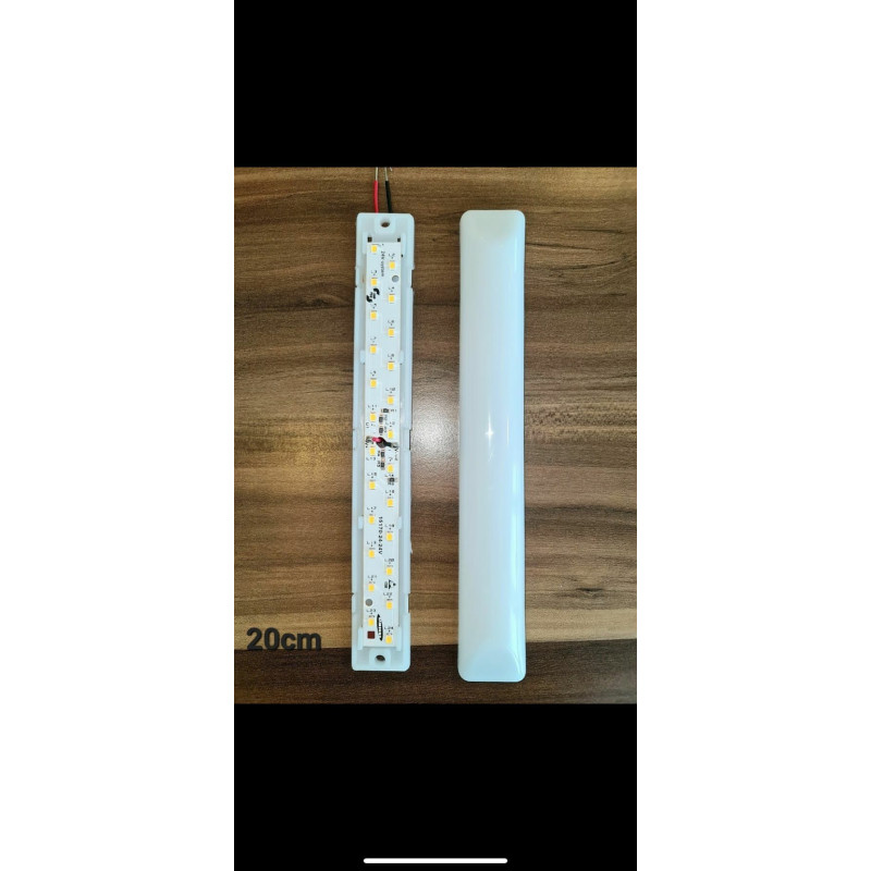 20 cm Yatay Tente LED Spot – 3 W, 12/24 V, Samsung LED, Çok Renk Seçen