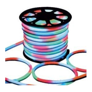 14X25 MM 120 LED DEKORATİF ESNEK KALIN NEON LED IP 65 220V RGB 50MT