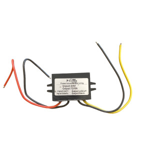 24 V→12 V 5 A Plastik Kasa DC-DC Convertör – 60 W, Kompakt, IP68 / Isl