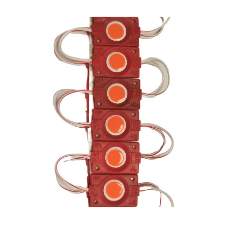 12V 2.4W TEKLİ KARE COB MODÜL LED IP 65 KIRMIZI
