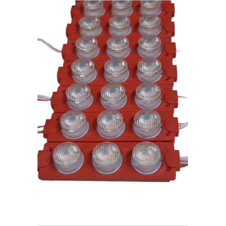 3W 3LÜ LENSLİ MODÜL LED IP 65 KIRMIZI