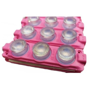 3W 3LÜ LENSLİ MODÜL LED IP 65 PEMBE