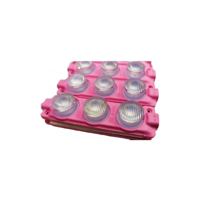 3W 3LÜ LENSLİ MODÜL LED IP 65 PEMBE