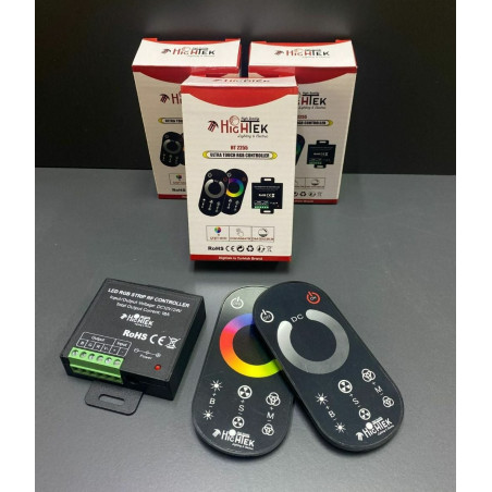 Touch RGB Dokunmatik Kumanda – 12–24 V, 18 A (216 W/288 W), RF Uzaktan