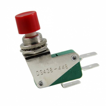 IC176E MİCRO SWITCH BASMALI DS-438 KIRMIZI BUTONLU 12 MM