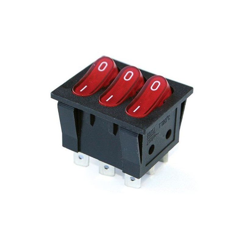 IC135 ÜÇLÜ IŞIKLI ANAHTAR ON-OFF 9P