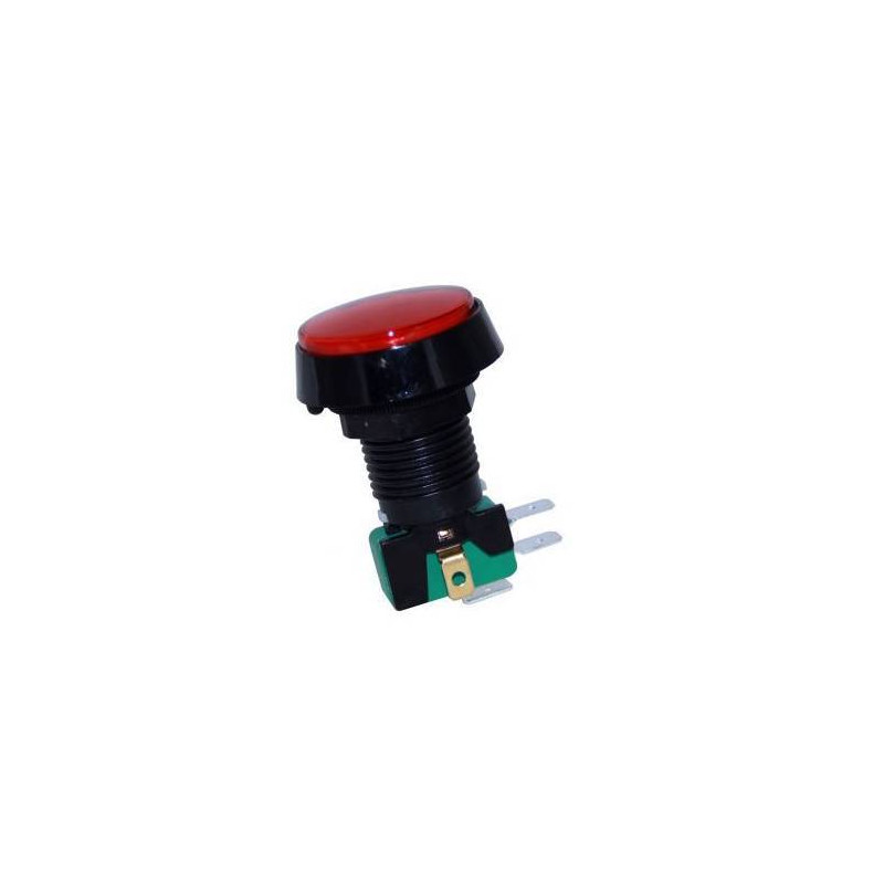 IC180J ATARİ BUTONU 24MM 12V LED (43MM KAFA)