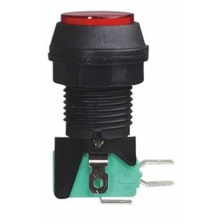 IC180J-1 ATARİ BUTONU 24MM 12V LED (32MM KAFA)