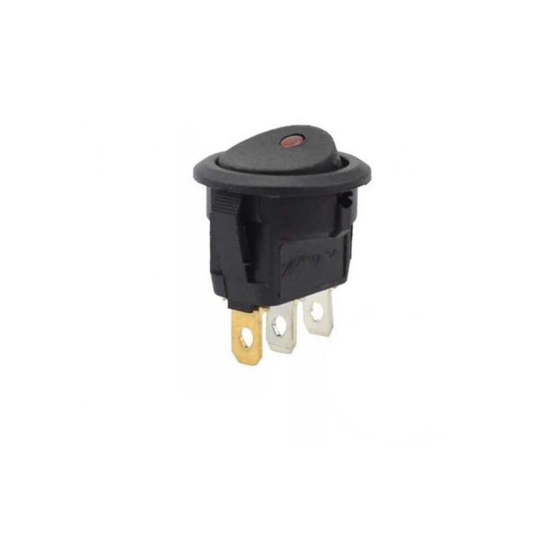 IC132A YUVARLAK NOKTA IŞIKLI ANAHTAR ON-OFF 3P 12V DC