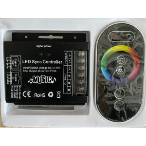 RGB 36 A Touch Kumanda – 12–24 V, 864 W Kapasiteli Müziğe Duyarlı LED 
