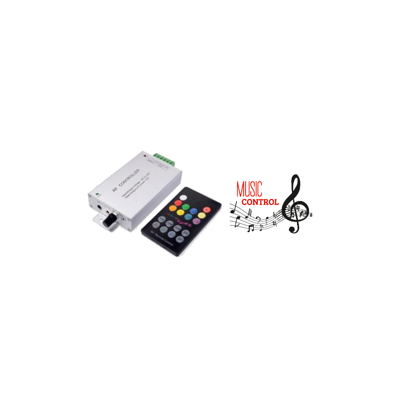 12/24V 12 AMPER RF KUMANDALI MÜZİĞE DUYARLI RGB KONTROL DEVRESİ