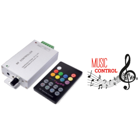 12/24V 12 AMPER RF KUMANDALI MÜZİĞE DUYARLI RGB KONTROL DEVRESİ
