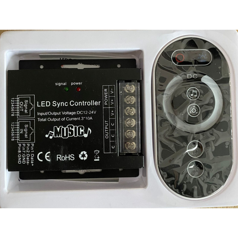 Dimmer 36 Amper Dokunmatik & Müziğe Duyarlı Touch Kumanda – 12–24 V, 8