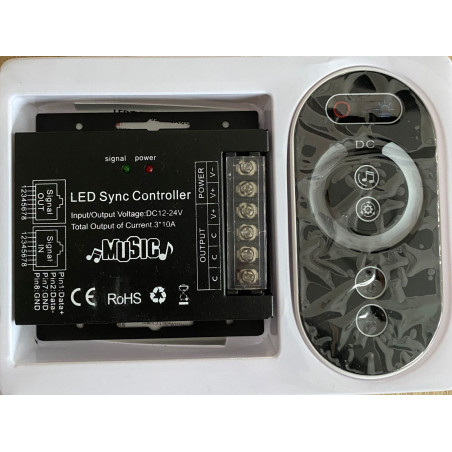 Dimmer 36 Amper Dokunmatik & Müziğe Duyarlı Touch Kumanda – 12–24 V, 8