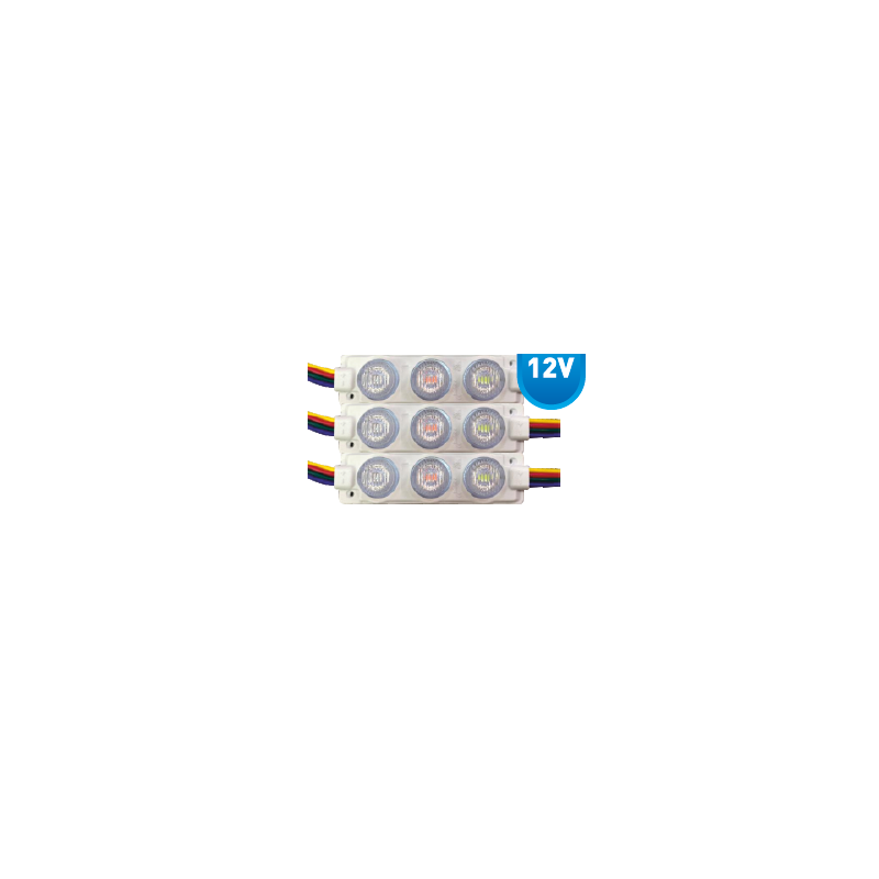3W 3LÜ LENSLİ MODÜL LED IP 65 RGB