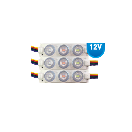 3W 3LÜ LENSLİ MODÜL LED IP 65 RGB