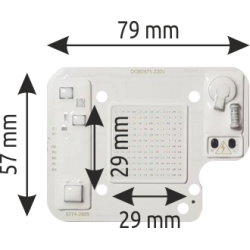 COB Led 220V UV (Mor Işık)
