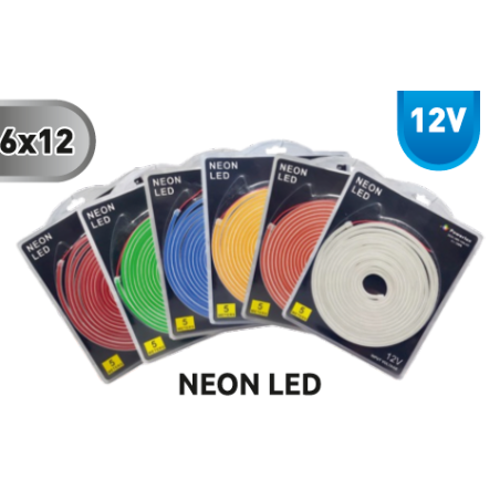 6X12 MM 120 LED DEKORATİF ESNEK IP 65 NEON LED 12V