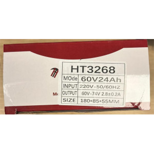 60V 24Ah Elektrikli Bisiklet Şarj Aleti Hızlı Şarj Cihazı LED Gösterge