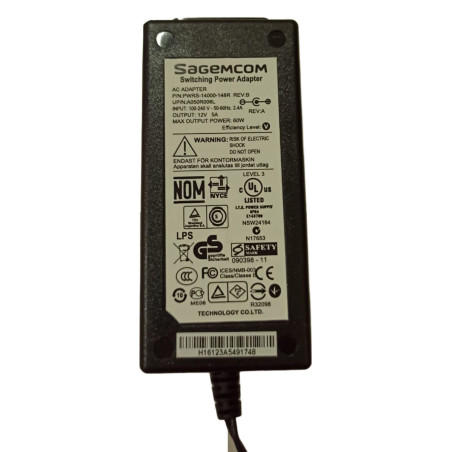 12V- 5 AMPER SAGEMCOM LAPTOP KASA ADAPTÖR A KALİTE
