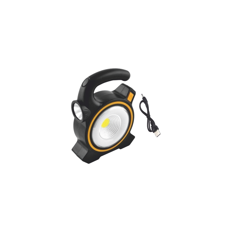 Güneş Enerjili ve USB Şarjlı 5W COB Led Portatif Lamba